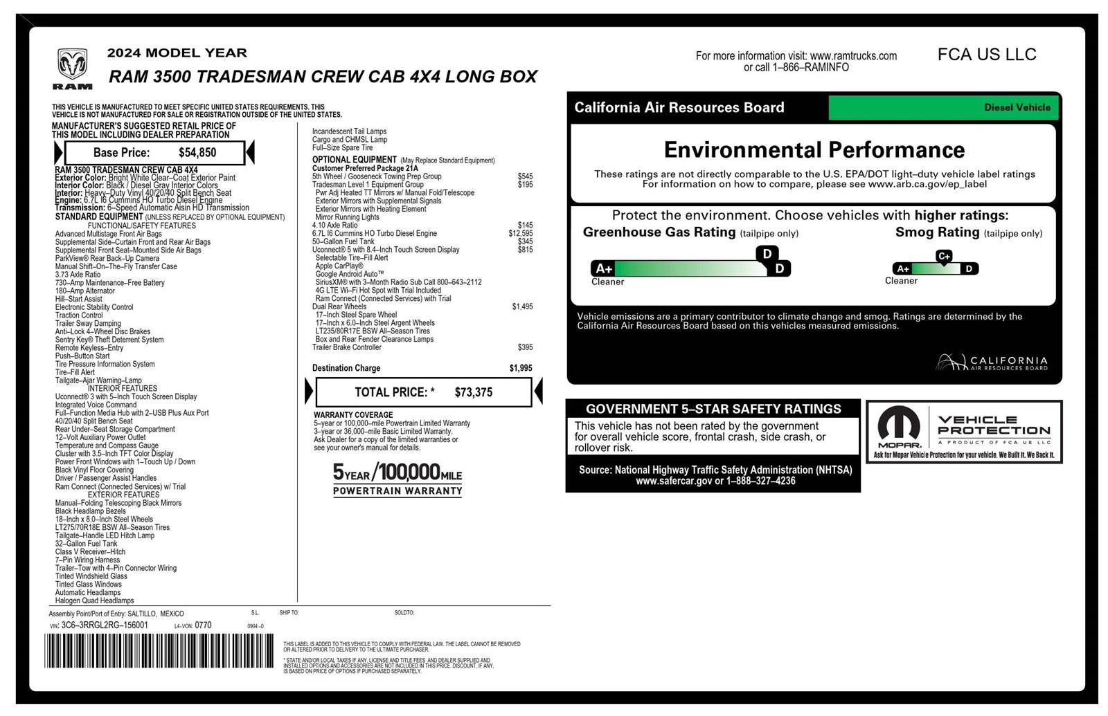2024 RAM 3500 Tradesman