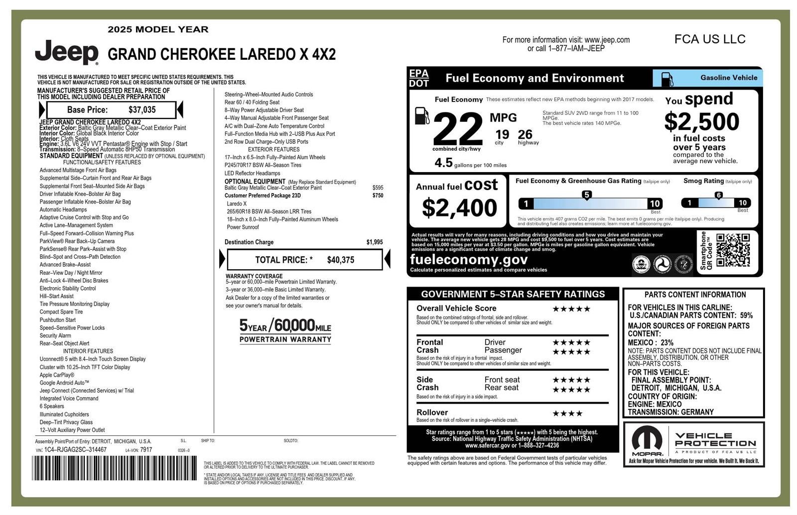 2025 Jeep Grand Cherokee Laredo X