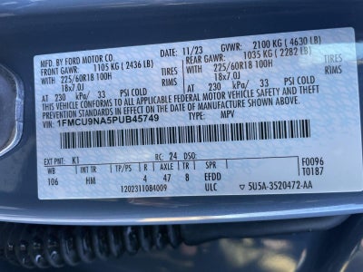 2023 Ford Escape ST-Line Select