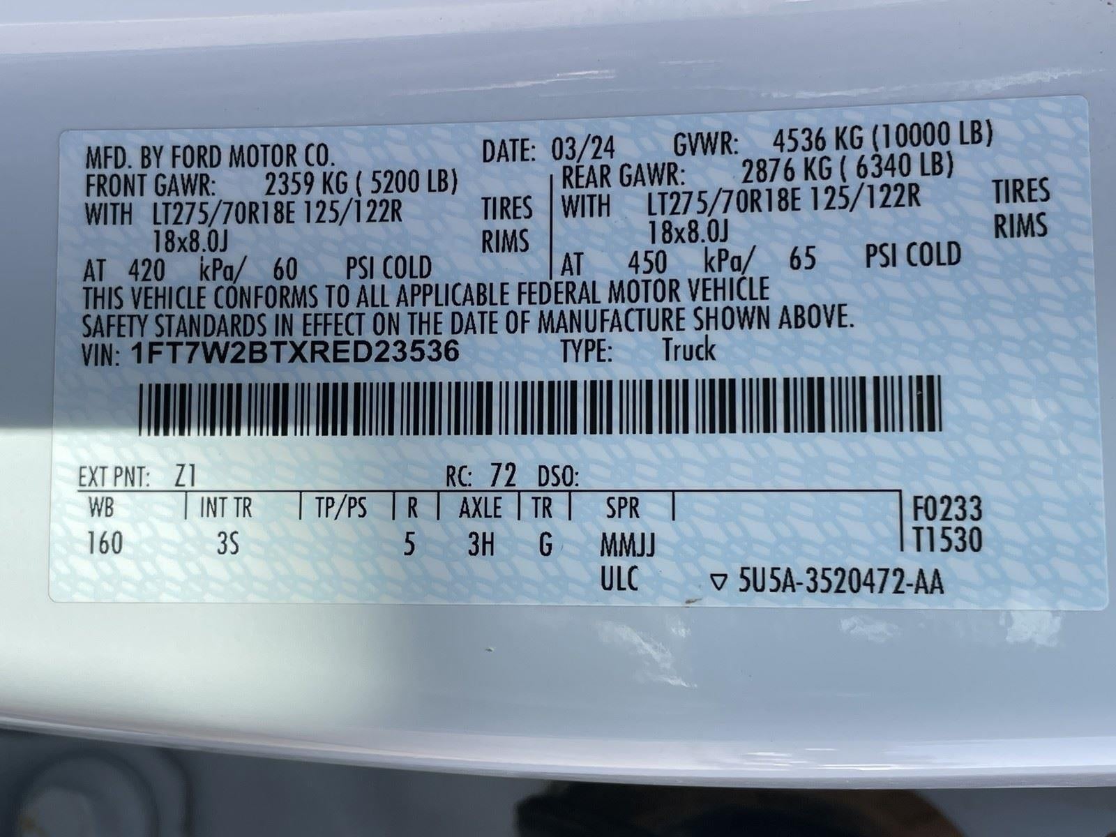 2024 Ford Super Duty F-250 SRW XLT