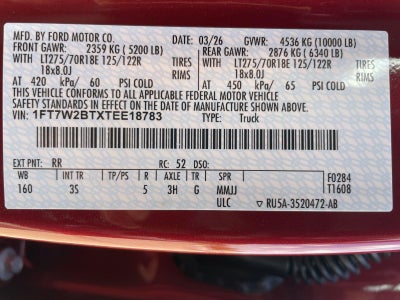 2026 Ford Super Duty F-250 SRW XLT