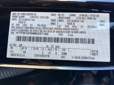 2021 Ford F-150 LARIAT