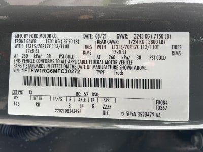 2021 Ford F-150 Raptor