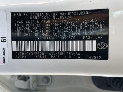 2025 Toyota Camry LE