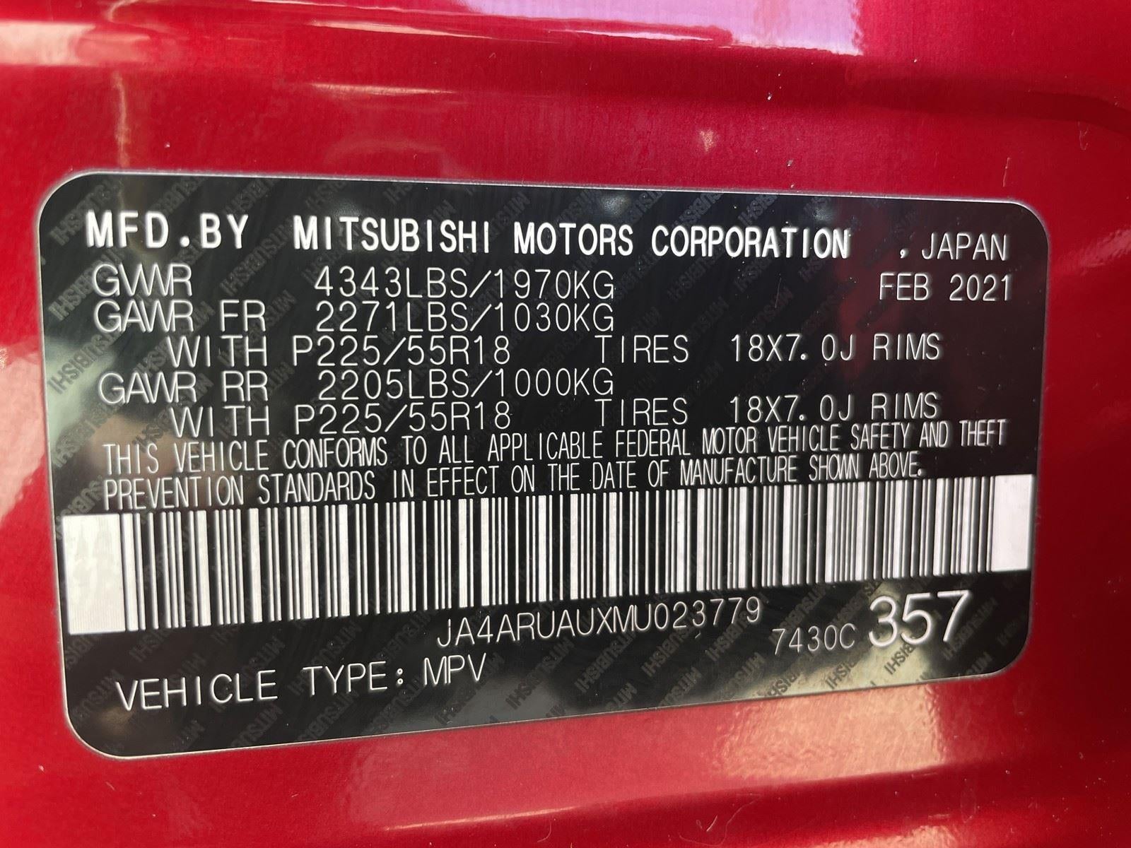 2021 Mitsubishi Outlander Sport SE