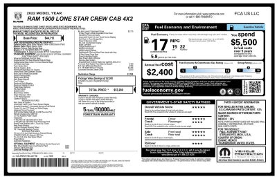 2022 RAM 1500 Lone Star