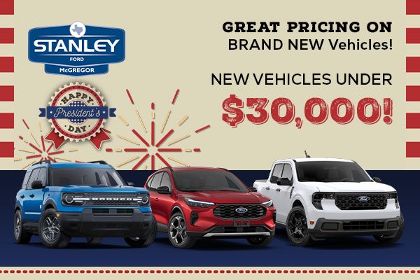 New Vehicles Under $30K