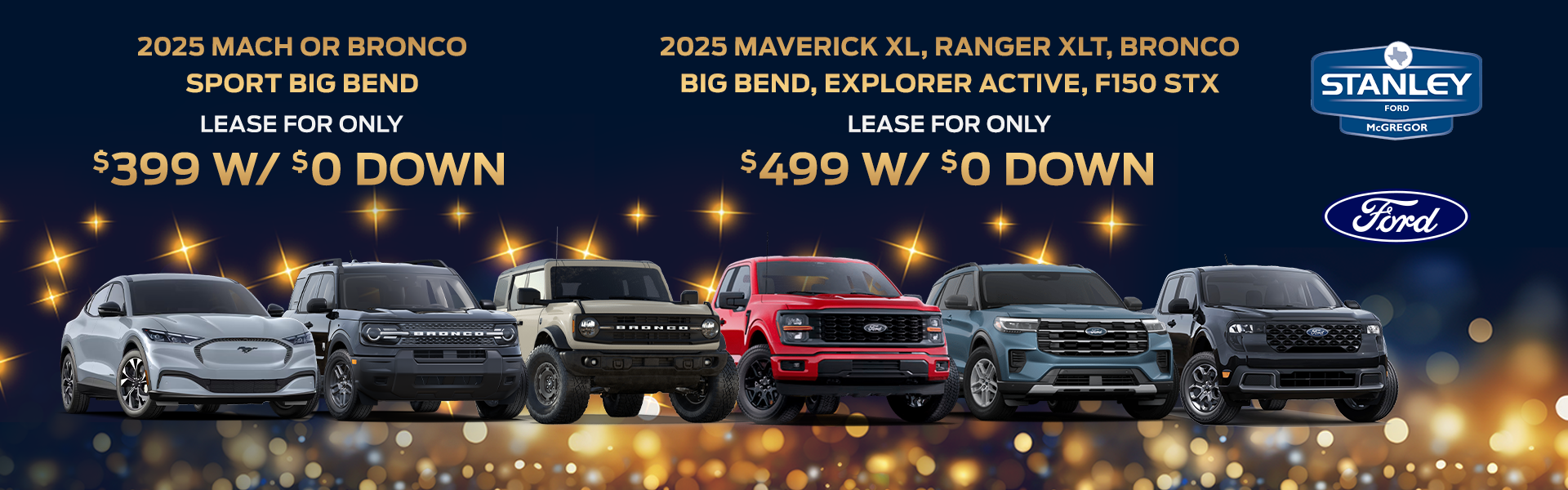 Monthly Specials at Stanley Ford McGregor