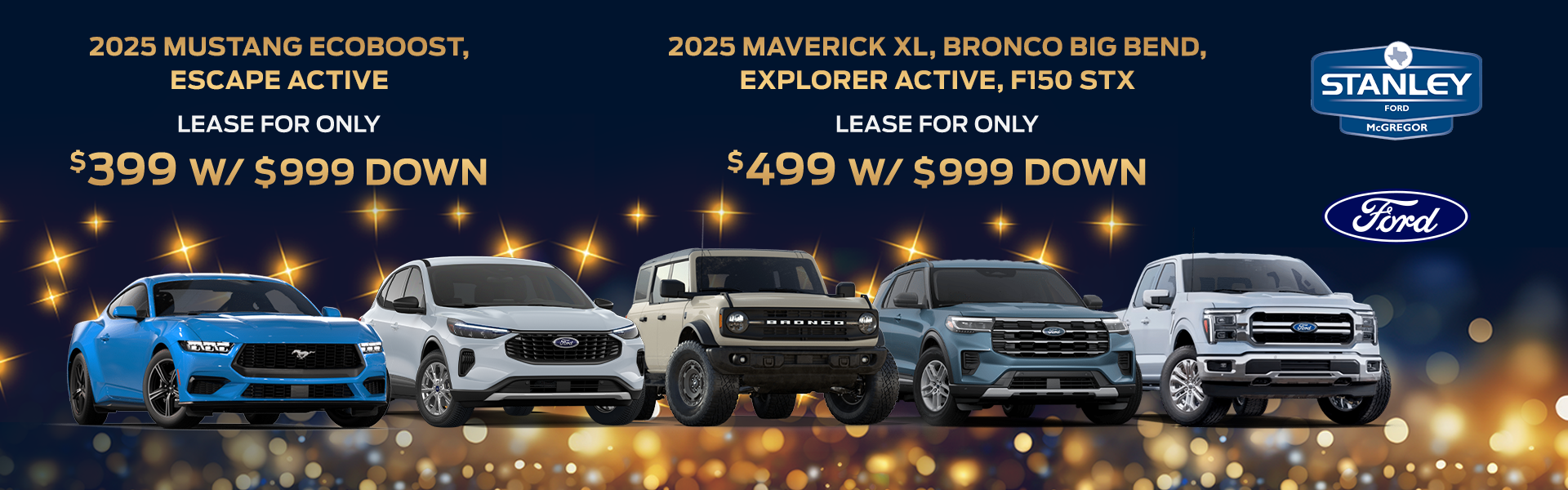 Monthly Specials at Stanley Ford McGregor