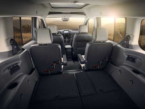 2023 Ford Transit Connect Passenger Wagon view of spacious interior and cargo area