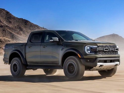 2024 Ford Ranger Raptor parked at the beach