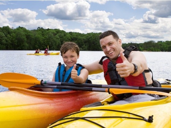 Kayaking on Lake Belton in McGregor, Texas